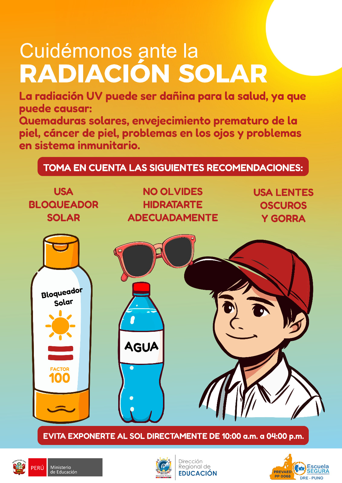 CUIDEMONOS DE LA RADIACION SOLAR 